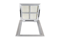 Люк в подвал Периметр 800х1200п откидной алюминиевый